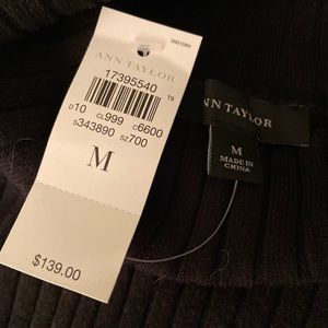 Ann Taylor sweater dress - black sz M